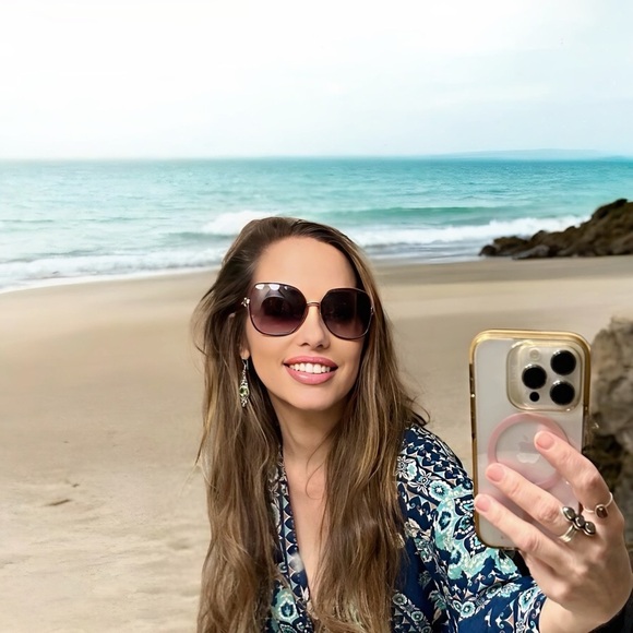 Salvatore Ferragamo geometric square sunglasses Bordeaux gradient 59-16-135 mm - Picture 2 of 6